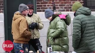 Naomi Watts Gets A Kiss From Billy Crudup During A Break Filming "The Friend" - 16 Feb 2024