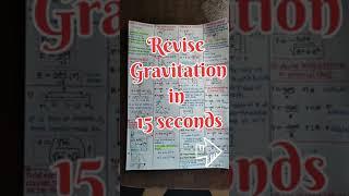 Gravitation One Shot Neet 2025 | Short Notes Neet 2025 | Class 11 physics