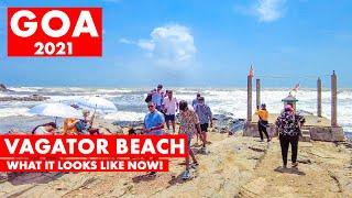 Goa 2021 | Vagator Beach & Market | What It's Like Now! | Goa Vlog | North Goa |