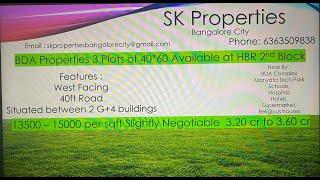 40*60 BDA Properties HBR Layout 2nd Block|| SK PROPERTIES BANGALORE CITY|SKP1