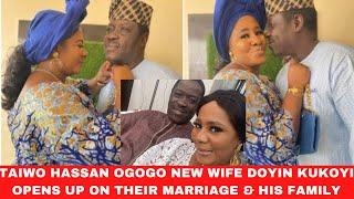 Taiwo Hassan Ogogo new wife Doyin Kukoyi reacts to news that Ogogo’s family hātes her says o