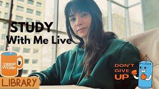 7-Hour Study With Me Live: No Ads, Pure Focus & Productivity | UBC Library | 90/10 Timer