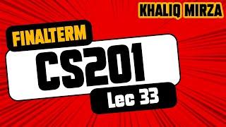 CS201 | This Pointer | Lecture No. 33 | By: Prof. Khaliq Mirza