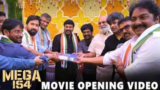 #Mega154 Movie Opening Video | MegaStar Chiranjeevi | Bobby | DSP | #Mega154 Pooja & Launch Event