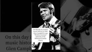 On this day in country music history in 1968 Glen Campbell hit the charts #countrymusic #60smusic