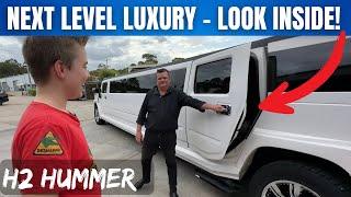 INSANE - Look Inside a Luxury H2 Stretch Hummer Limousine