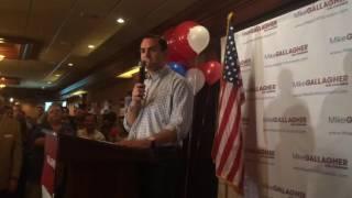 Mike Gallagher's election victory speech