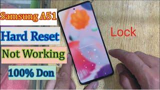 samsung a51 hard reset not working solution