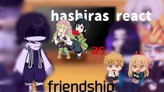 hashiras react to mitsuri and giyuu as power and denji friendship (BR ,ENG) |reposted|