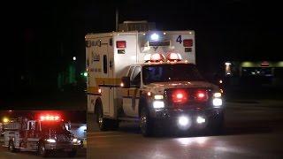 Medic 4 Lee County EMS & Rescue 1 Cape Coral Fire Department responding