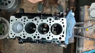 Assembly of the 4G63 SOHC engine block️ Work performed by:  Manager Sergey & Engine mechanic Maxim