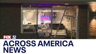 Across America: Teen learning to drive crashes into restaurant