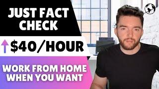 Earn ⬆️$40/Hour Working from Home Fact Checking Online