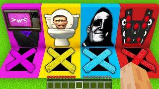 SURVIVAL IN BASEMENT SKIBIDI TOILET TV WOMAN TITAN SPEAKERMAN TV MAN in Minecraft #581