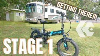 Lectric XP 2.0 to RV Quest Stage 1 - Getting There! Gulf Stream Sun Voyager RV