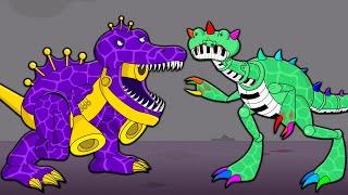 SAXOSAURUS VS PIANOSAURUS! Poppy Playtime Chapter 4 Cartoon Animation