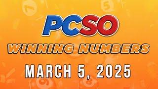 P107M Jackpot Grand Lotto 6/55, 2D, 3D, 4D, and Megalotto 6/45 | March 5, 2025