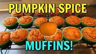 PUMPKIN SPICE MUFFINS!  So Easy!  Using a Cake Mix!