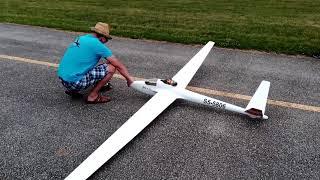 jet turbine powered rc model glider airplane in Osijek