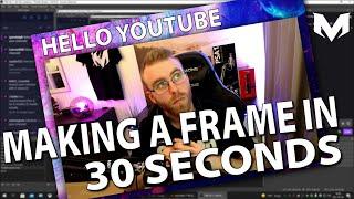 How To Make A FREE Webcam Frame In 30 Seconds! - OBS Studio and Streamlabs