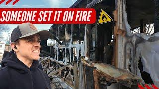 Someone Lit This Home On Fire | Stuck Cleaning Up His Crime!