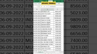 Excel Advance Formulas #excelinhindi #excel #exceltips #advanceexcel #upgradedzero #shorts #short