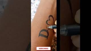 D Dil tattoo designs step by step