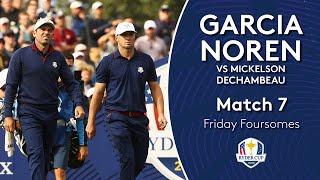 Garcia/Noren vs Mickelson/DeChambeau | Friday Foursomes | 2018 Ryder Cup