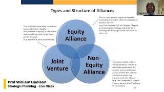 Types & Structures Of Alliances - Strategic Planning Live Class - QUALIFI Level 7