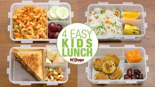 4 INDIAN LUNCH BOX IDEAS l KIDS LUNCH BOX RECIPES l KIDS TIFFIN l VEG LUNCH BOX