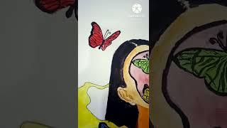 A Girl Painting| Arts with Srushti| #trending #drawing #girl #girldrawing #painting #viral #artist