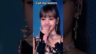 Lisa call my sisters ( requested) #blackpink #lisa #jisoo #rose #jennie #viral #trending #shorts