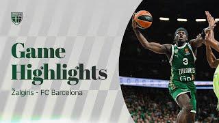 Žalgiris - FC Barcelona | Game Highlights | 2024.10.03