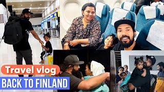 ഞങ്ങൾ തിരികെ ഫിൻലന്റിലേക്ക്️#travel #travelvlog #mallusinfinland #positivevibes #familyvlog