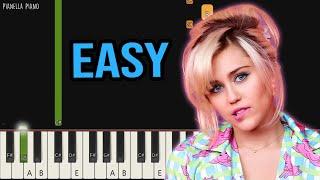 Miley Cyrus - Used To Be Young | EASY Piano Tutorial by Pianella Piano