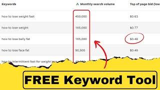 FREE Keyword Research Tool for Google Ad and SEO