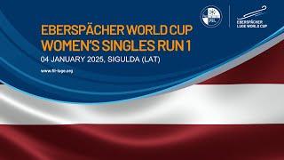  RELIVE  Women's Singles Run 1 | EBERSPÄCHER Luge World Cup   SIGULDA, LATVIA