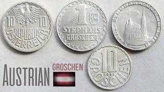 Austrian Groschen coins | Austria - Europe