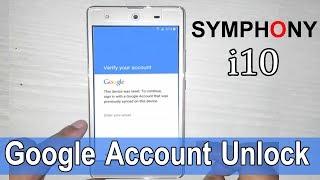 Symphony i10 frp bypass Or Symphony i10 google Account Bypass 100% working, Symphony i10 flash file