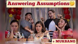 MUKBANG + ANSWERING ASSUMPTIONS! | Chiu Siblings