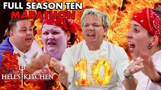 The Perfect TEN - Hell's Kitchen's Most Iconic Season? | Full Season 10 Marathon