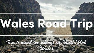 Wales Road Trip 󠁧󠁢󠁷󠁬󠁳󠁿 - August 2024 : Top 5 places to see in South & Mid Wales