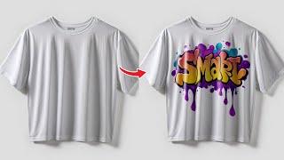 How to add design or Logo  on T-shirt in Photoshop