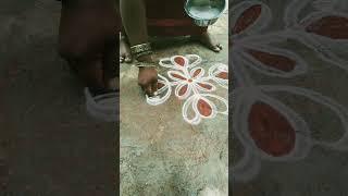 simple Rangoli designs #shorts /chaitra RP