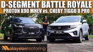 PROTON X90 vs. Chery Tiggo 8 Pro – D-Segment SUV Face-Off | #Review