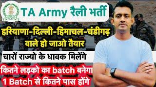 Ta army rally bharti हरियाणा दिल्ली हिमाचल चंडीगढ़ / ta army bharti haryana delhi himachal pradesh