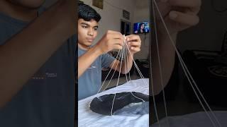 MINI Parachute Making Tutorial 🪂 #shorts