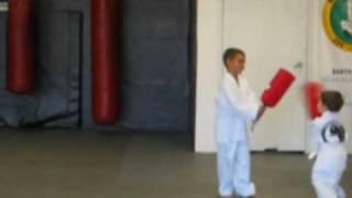 Toddler Doing Martial Arts