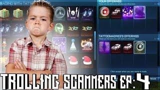 HILARIOUS TROLLING SCAMMERS KID RAGES ON ROCKET LEAGUE!! Concludely exposes scammers!