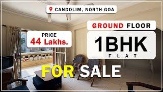 1 BHK Semi-Furnished Flat for Sale in Candolim, North Goa | Ground Floor | Rs. 44 Lakhs | SRE7073G